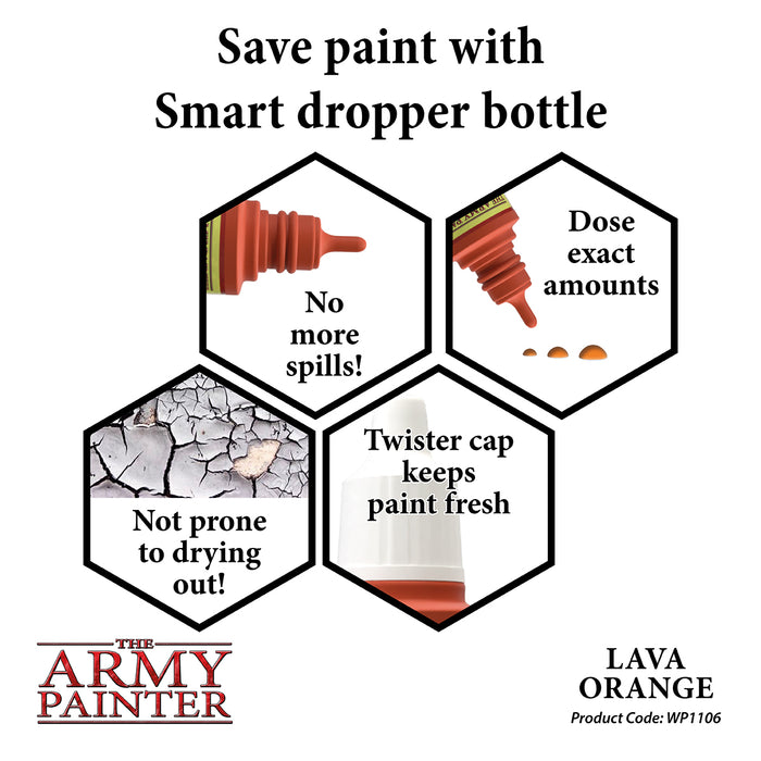 Lava Orange Paint | 18ml-Paint and Ink-LITKO Game Accessories