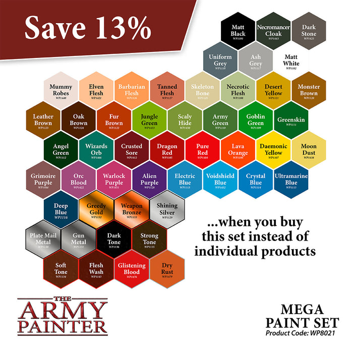 Warpaints Mega Paint Set-Paint and Ink-LITKO Game Accessories