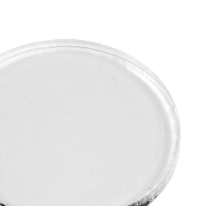 Miniature Bases, Circular, 20mm, 3mm Clear (100)-Miniature Bases-LITKO Game Accessories