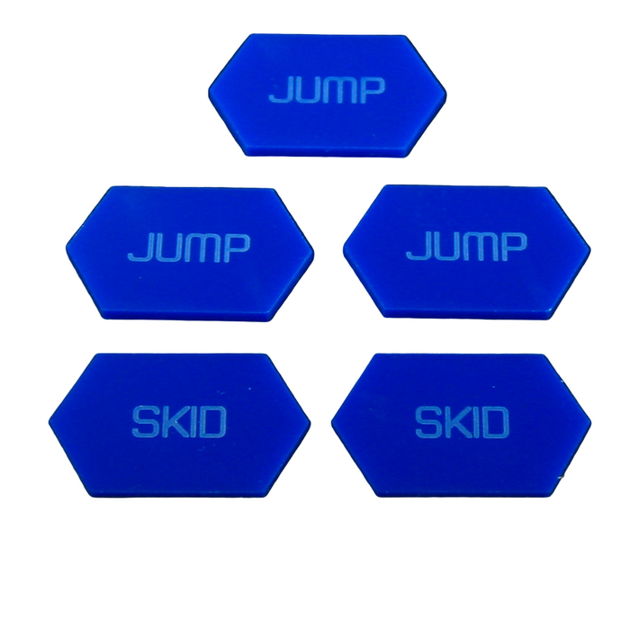 LITKO Double-Sided Jump/Skid Tokens Compatible with BattleTech (5)