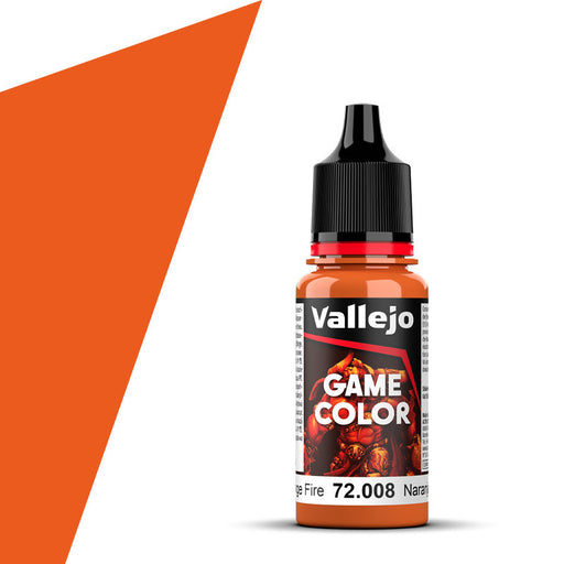 Vallejo Game Color Orange Fire (72.008) (17ml)-Paint and Ink-LITKO Game Accessories