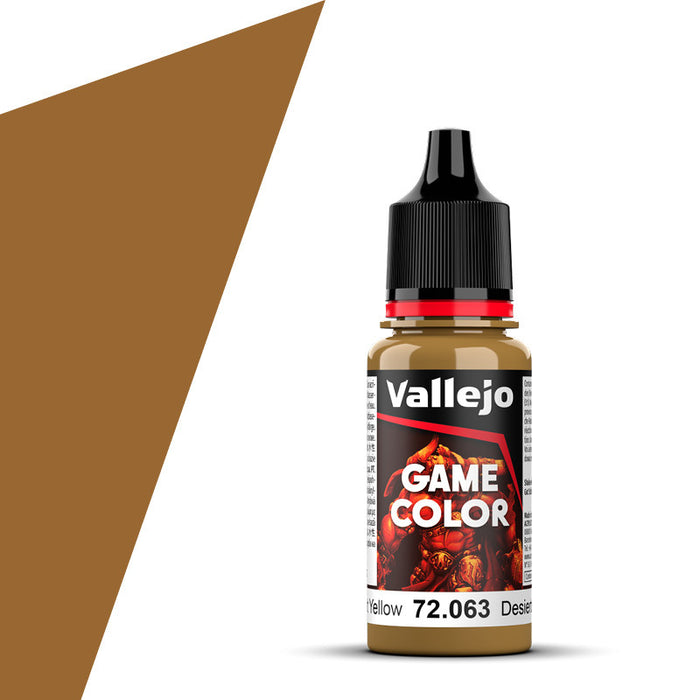 Vallejo Game Color Desert Yellow (72.063) (17ml)-Paint and Ink-LITKO Game Accessories