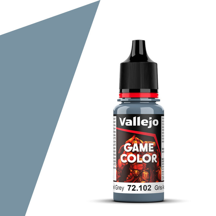 Vallejo Game Color Steel Grey (72.102) (17ml)-Paint and Ink-LITKO Game Accessories