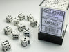 Opaque 12mm d6 White/black Dice Block™ (36 dice)-Dice-LITKO Game Accessories