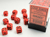 Opaque 12mm d6 Orange/black Dice Block™ (36 dice) - LITKO Game Accessories