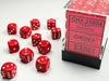 Opaque 12mm d6 Red/white Dice Block™ (36 dice)-Dice-LITKO Game Accessories