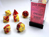 Gemini® Polyhedral Red-Yellow/silver 7-Die Set-Dice-LITKO Game Accessories
