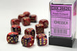 Gemini® 16mm d6 Purple-Red/gold Dice Block™ (12 dice)-Dice-LITKO Game Accessories