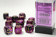 Gemini® 16mm d6 Black-Purple/gold Dice Block™ (12 dice)-Dice-LITKO Game Accessories