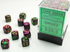 Gemini® 12mm d6 Green-Purple/gold Dice Block™ (36 dice)-Dice-LITKO Game Accessories