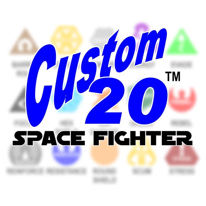 LITKO Personalized Space Fighter Custom20-Custom Tokens-LITKO Game Accessories