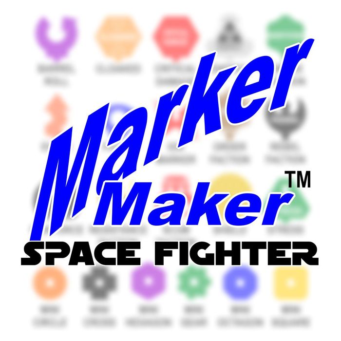 LITKO Personalized Space Fighter Custom Marker Maker (10)-Custom Tokens-LITKO Game Accessories