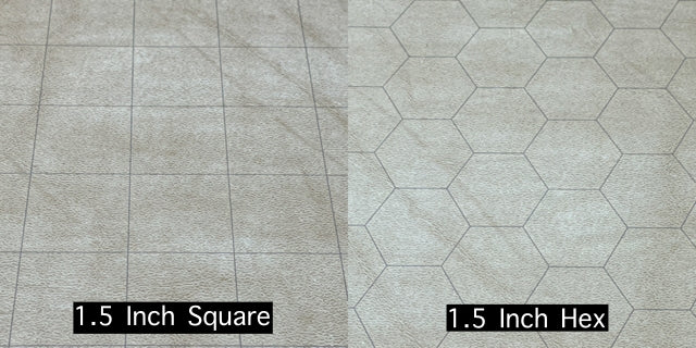 Chessex Reversible Battlemat™ 1½" Squares & 1½" Hexes (23 ½" x 26" Playing Surface) - LITKO Game Accessories
