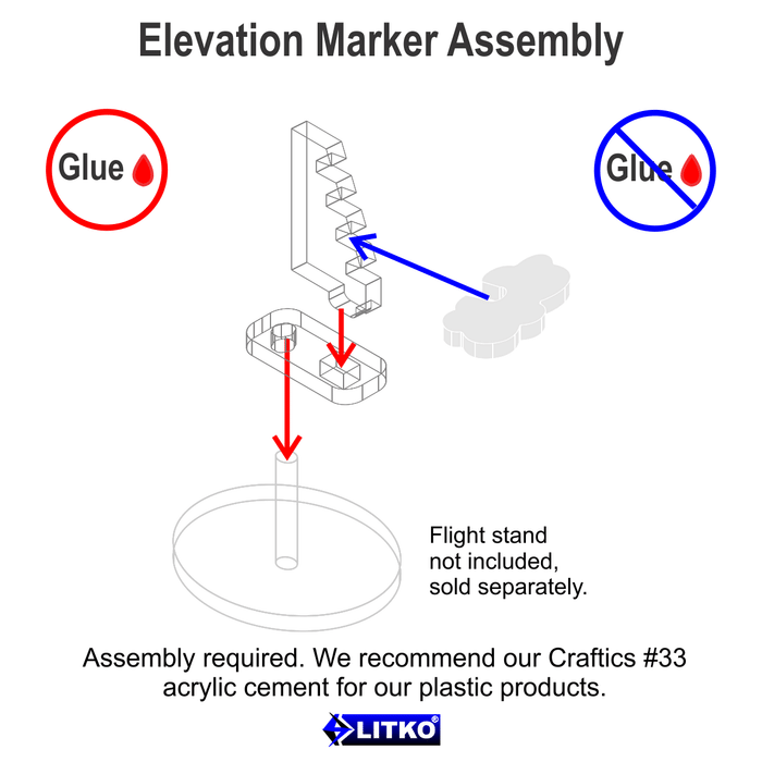 LITKO Flight Stand Elevation Markers (5) - LITKO Game Accessories