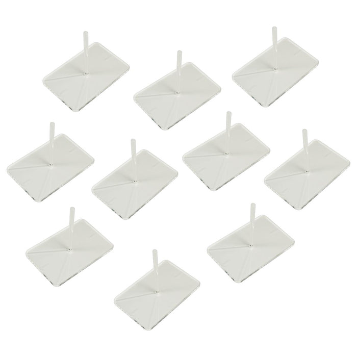 LITKO Flight Stands, Rectangular 44x67mm (Rounded Corners), WoG etching, 3mm peg hole and 2-inch standard pegs, Clear (10)-Flight Stands-LITKO Game Accessories