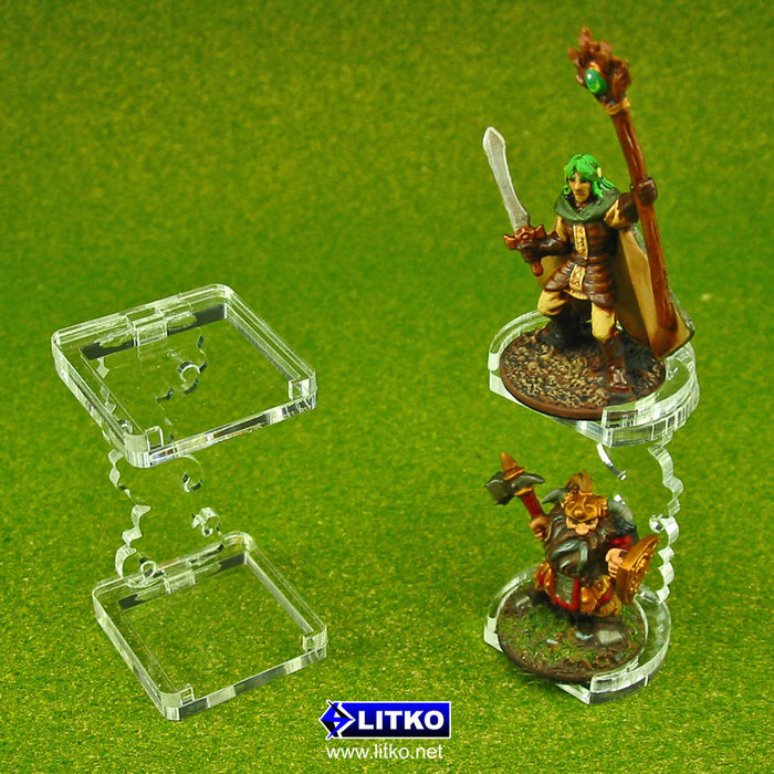 LITKO Flying Figure Stands, 25mm Round (2)-General Gaming Accessory-LITKO Game Accessories
