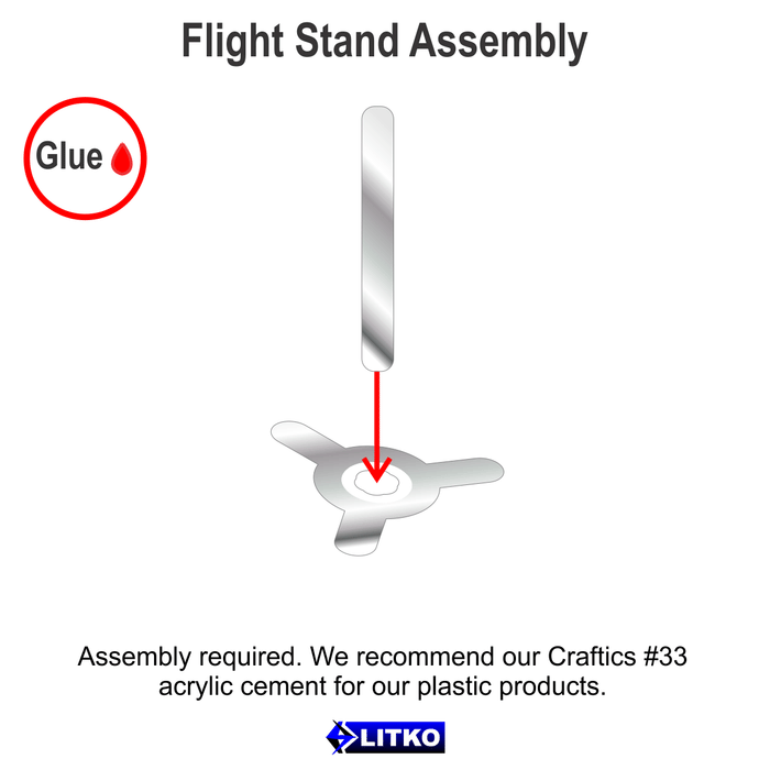 LITKO Mini Flight Stands, 1-inch Peg (10) - LITKO Game Accessories