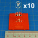 LITKO Space Fighter Deluxe Flight Stand (Standard Ship), Orange (10)-Flight Stands-LITKO Game Accessories