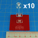 LITKO Space Fighter Deluxe Flight Stand (Standard Ship), Red (10)-Flight Stands-LITKO Game Accessories
