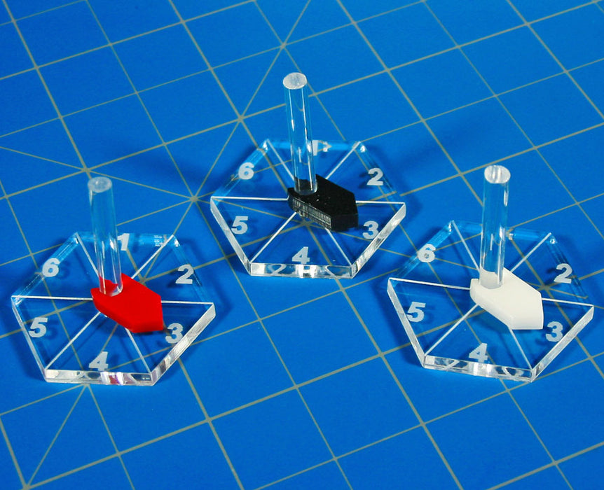 LITKO STARFIRE 1-inch Hex Flight Bases, Clear (10)-Flight Stands-LITKO Game Accessories