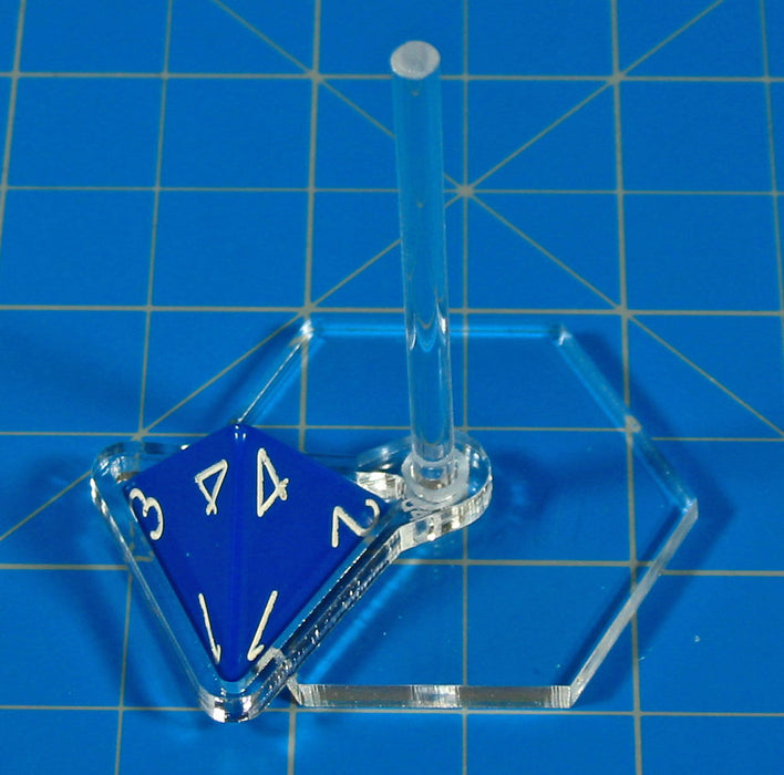 LITKO Flight Stand Dice Tray for D4 Dice, Clear (5)-Flight Stands-LITKO Game Accessories