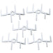 LITKO 6-Prong Squadron Peg Toppers (5)-Flight Stands-LITKO Game Accessories