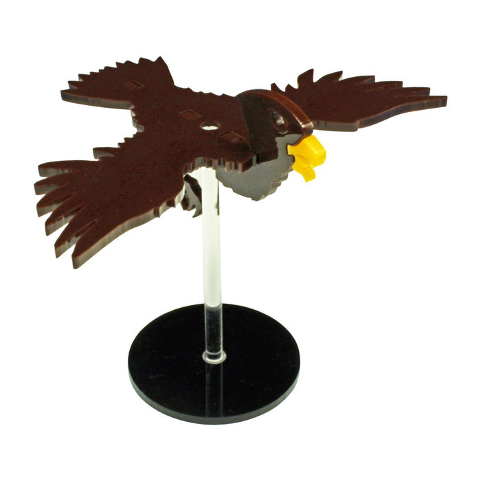 LITKO Flying Hawk Character Mount Kit with 2 inch Circle Base, Brown-Character Mount-LITKO Game Accessories
