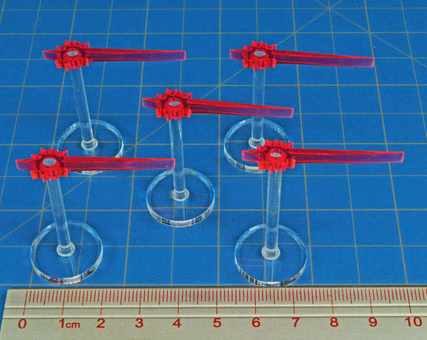 LITKO Laser Beam Stands, Fluorescent Pink (5) - LITKO Game Accessories