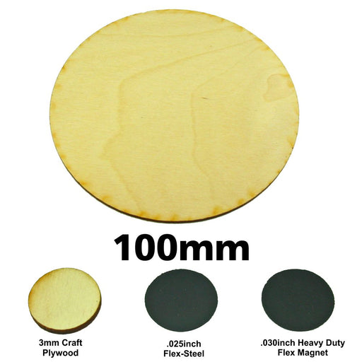 LITKO Circular Miniature Base, 100mm, 3mm Plywood-Specialty Base Sets-LITKO Game Accessories
