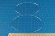 LITKO Oval Miniature Bases, 92x120mm, 3mm Clear (2)-Specialty Base Sets-LITKO Game Accessories