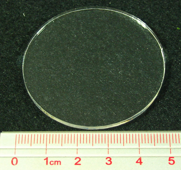 Minature Base, Circular, 50mm, 3mm Clear (1)-Specialty Base Sets-LITKO Game Accessories