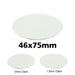 Miniature Base, Oval, 46x75mm, 3mm Clear (5)-Specialty Base Sets-LITKO Game Accessories