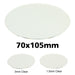 Miniature Base, Oval, 70x105mm, 1.5mm Clear (1)-Specialty Base Sets-LITKO Game Accessories