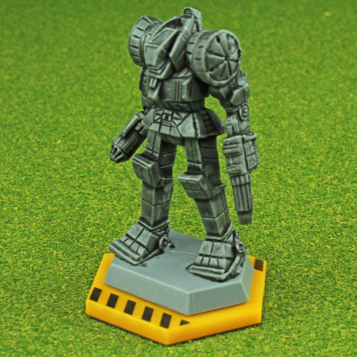 LITKO 32mm Hexagon Mecha Bases, Gold (5)-Specialty Base Sets-LITKO Game Accessories