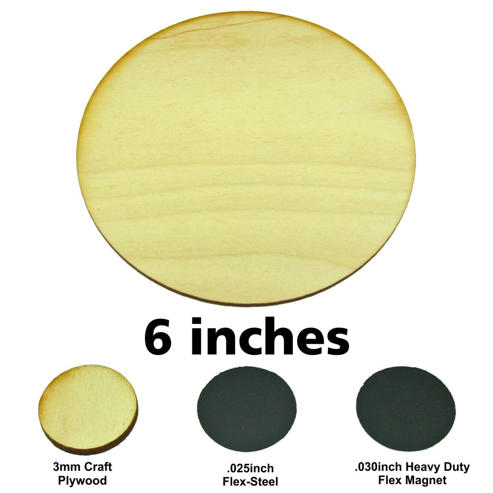 6-inch Round Miniature Bases & Base Bottoms | Colossal Figures — LITKO ...