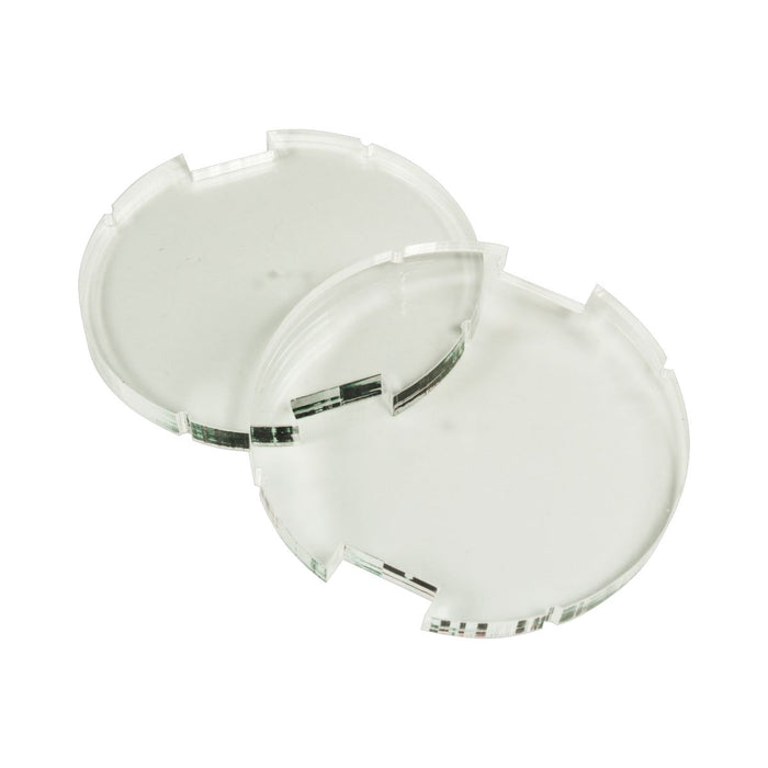 LITKO 70mm Circular Notched Bases Compatible with Star Wars: Legion, 6mm Clear (2)-Specialty Base Sets-LITKO Game Accessories