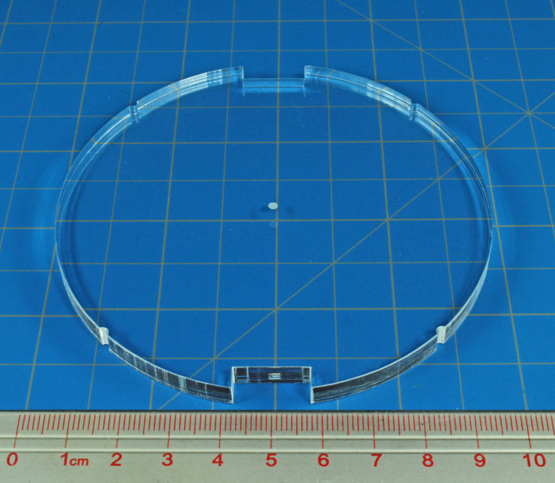 LITKO 100mm Circular Notched Bases Compatible with Star Wars: Legion, 6mm Clear-Specialty Base Sets-LITKO Game Accessories