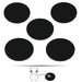 LITKO Pop Culture Figure Stands, 2-inch Circle, Black (5) - LITKO Game Accessories