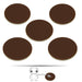 LITKO Pop Culture Figure Stands, 2-inch Circle, Brown (5)-Specialty Base Sets-LITKO Game Accessories