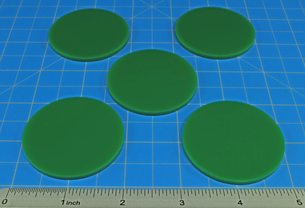 LITKO Pop Culture Figure Stands, 2-inch Circle, Green (5)-Specialty Base Sets-LITKO Game Accessories