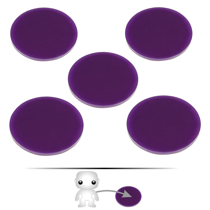 LITKO Pop Culture Figure Stands, 2-inch Circle, Purple (5) - LITKO Game Accessories