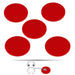 LITKO Pop Culture Figure Stands, 2-inch Circle, Red (5) - LITKO Game Accessories
