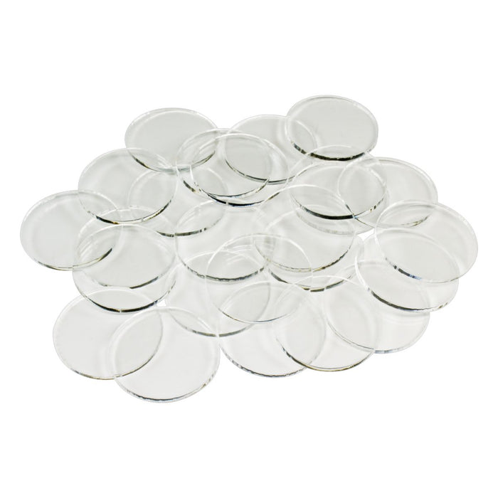 LITKO 27mm Circular Bases Compatible with SW: Legion, 1.5mm Clear (25) - LITKO Game Accessories