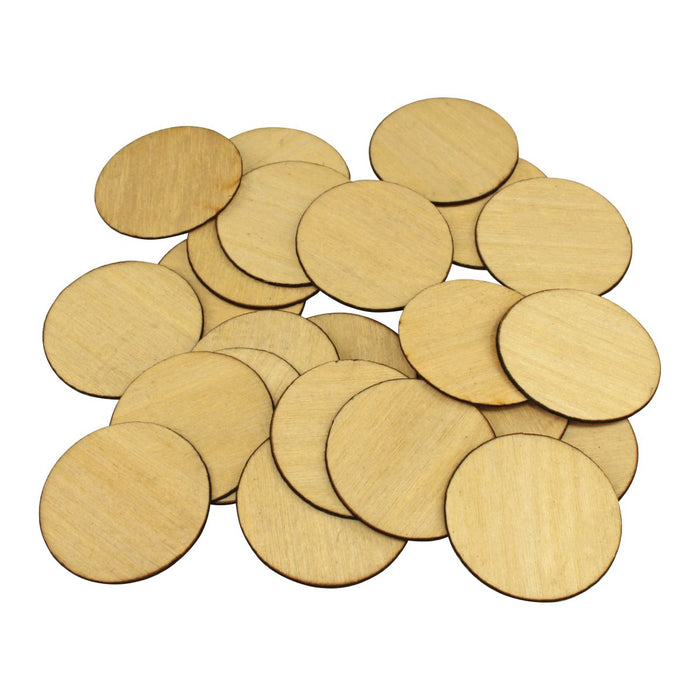 LITKO 27mm Circular Bases Compatible with Star Wars: Legion, .8mm Plywood (25)-Specialty Base Sets-LITKO Game Accessories