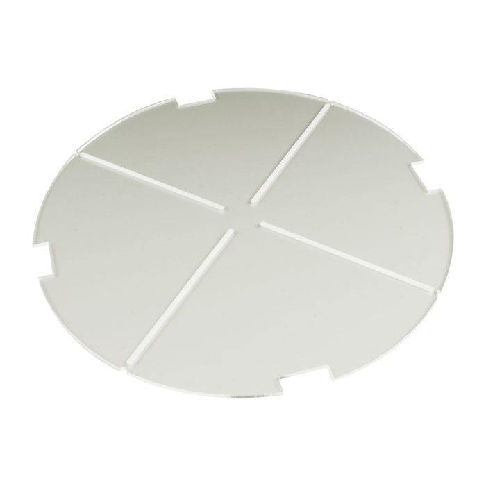 LITKO 150mm Circular Notched Tank Base Compatible with Star Wars: Legion, 1.5mm Clear-Specialty Base Sets-LITKO Game Accessories