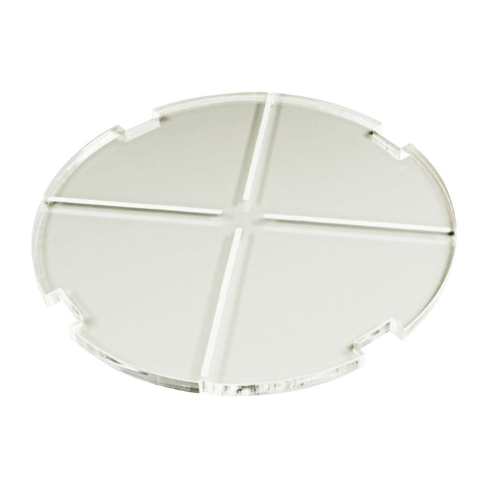 LITKO 150mm Circular Notched Tank Base Compatible with Star Wars: Legion, 6mm Clear-Specialty Base Sets-LITKO Game Accessories