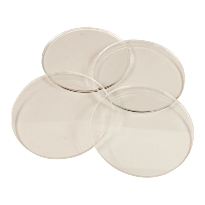 LITKO Circular Miniature Base, 65mm, 3mm Clear (4)-Specialty Base Sets-LITKO Game Accessories