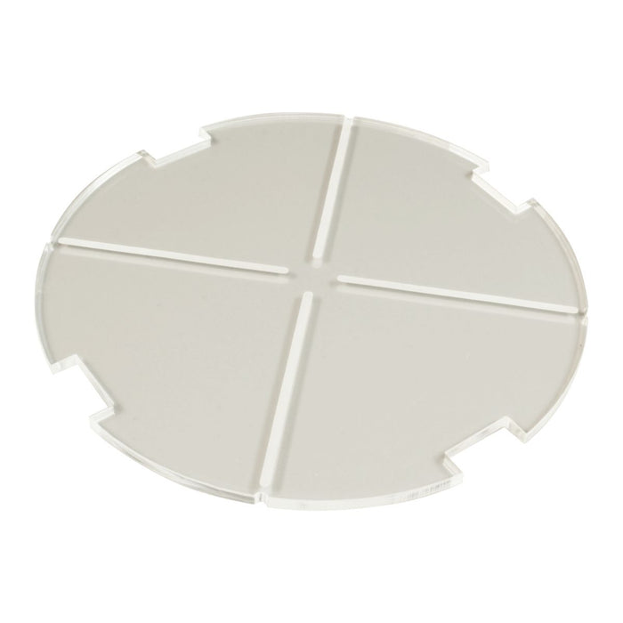 LITKO 120mm Circular Notched Tank Base Compatible with Star Wars: Legion, 3mm Clear-Specialty Base Sets-LITKO Game Accessories