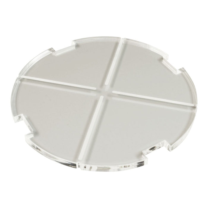 LITKO 120mm Circular Notched Tank Base Compatible with Star Wars: Legion, 6mm Clear-Specialty Base Sets-LITKO Game Accessories
