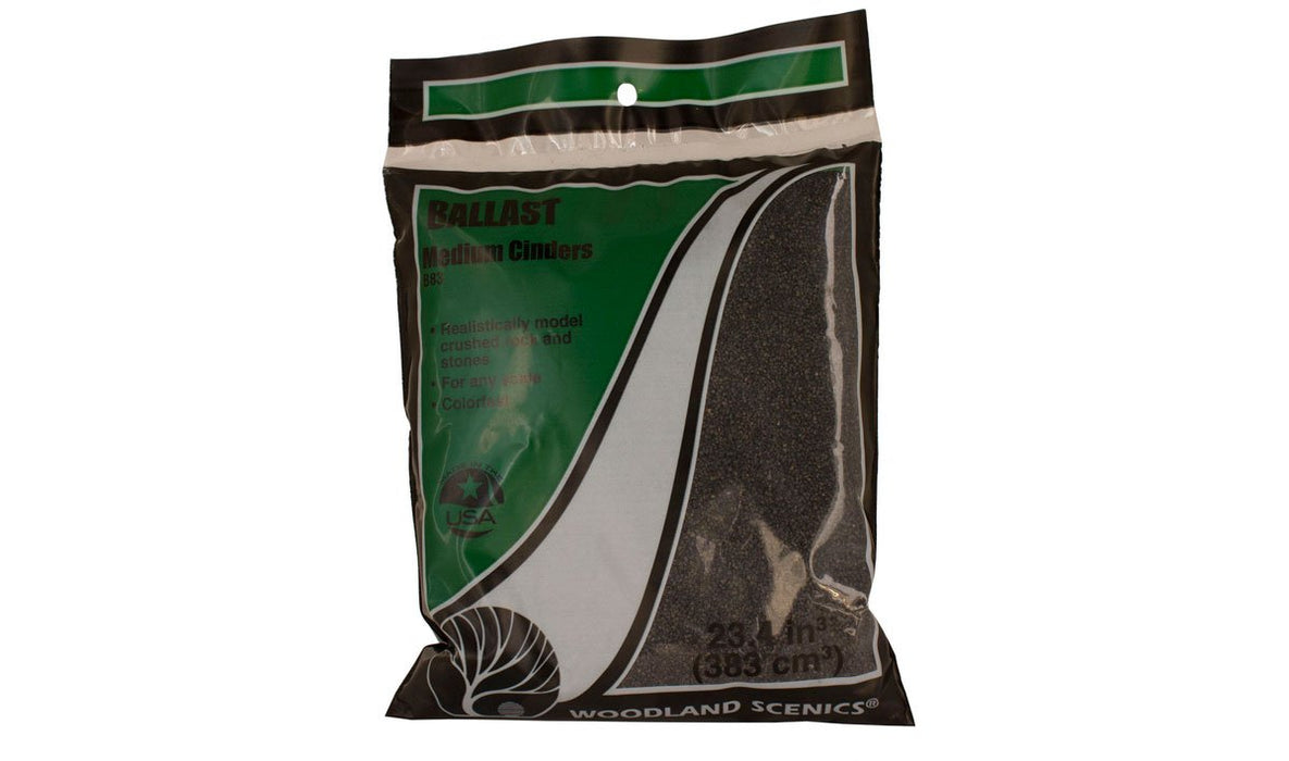 Woodland Scenics Cinders Fine Ballast (Bag)-Flock and Basing Materials-LITKO Game Accessories